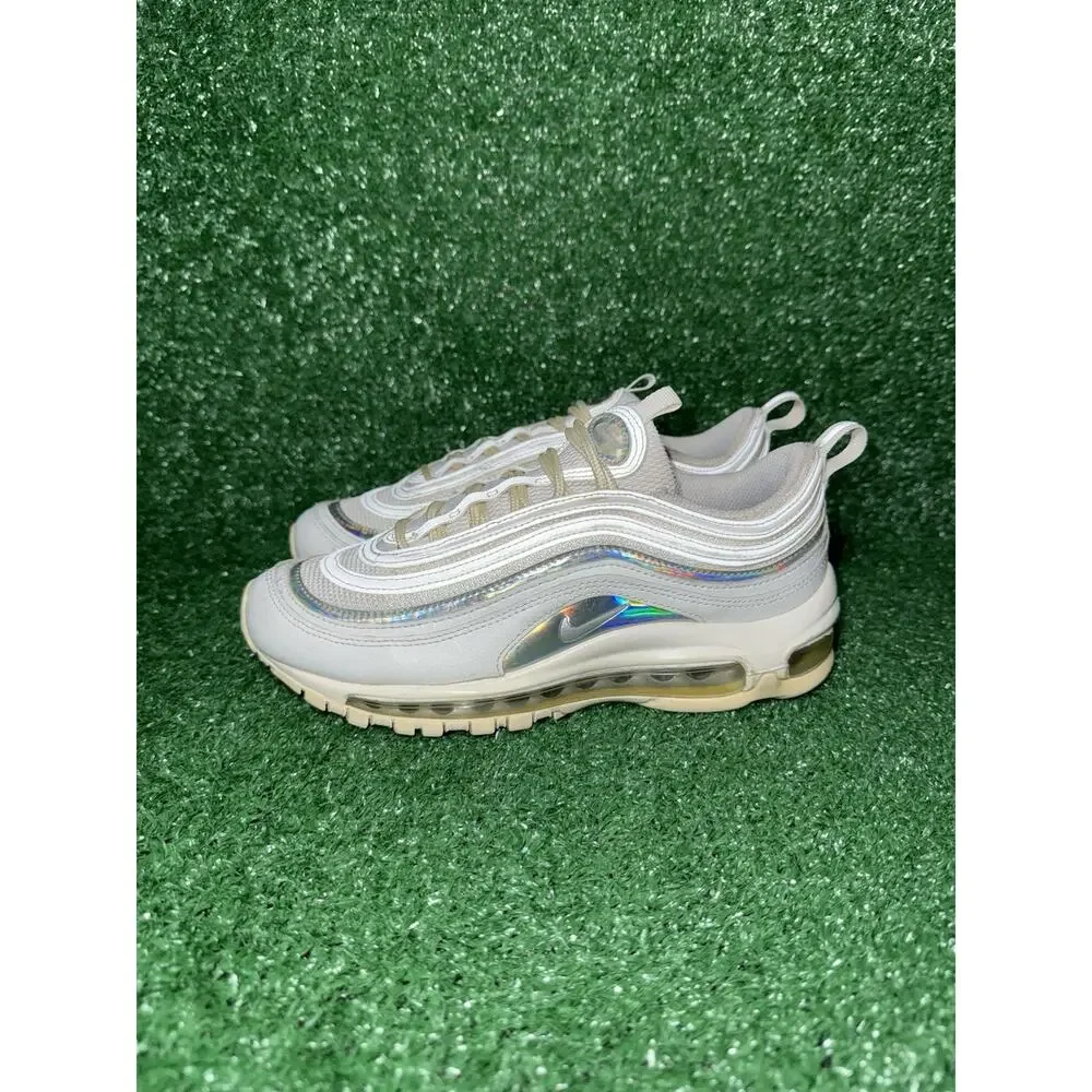 Nike Air Max 97 Iridescent White Womens Size 6.5 Athletic Running Shoes Sneakers - Picture 5 of 11